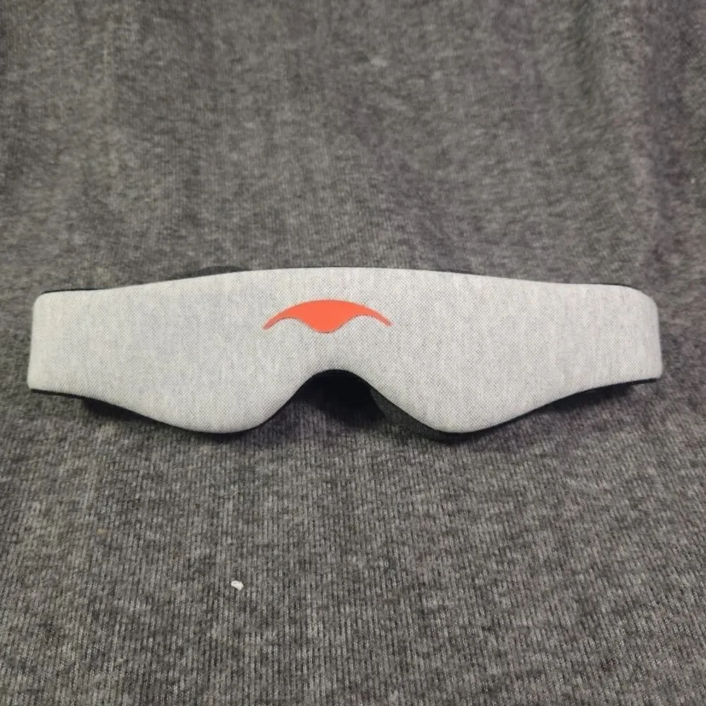 Manta Sleep Mask Light Blocking Eye Cups Gray Adjustable Soft